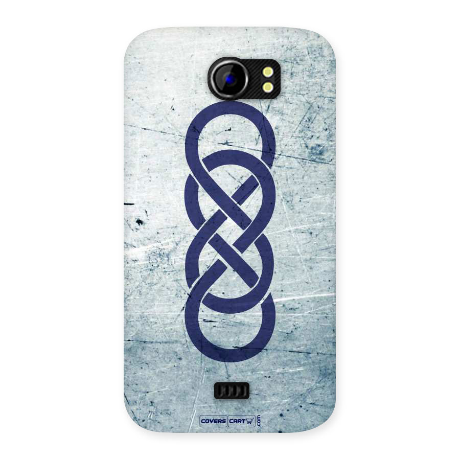 Double Infinity Rough Back Case for Micromax Canvas 2 A110