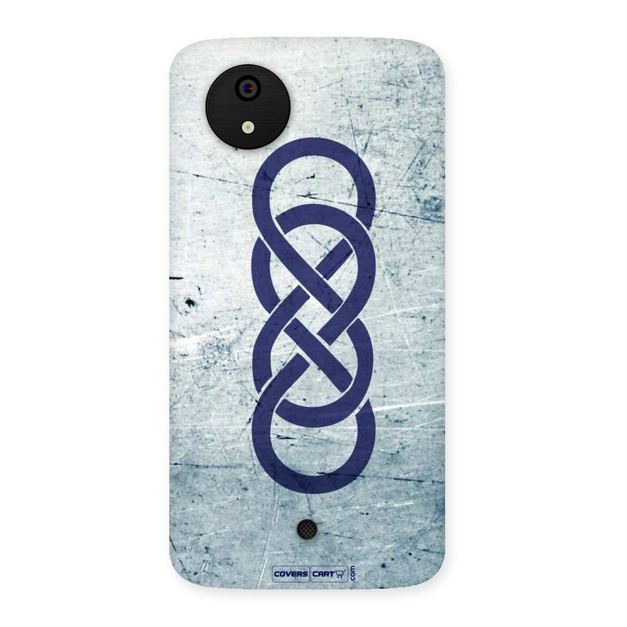 Double Infinity Rough Back Case for Micromax Canvas A1