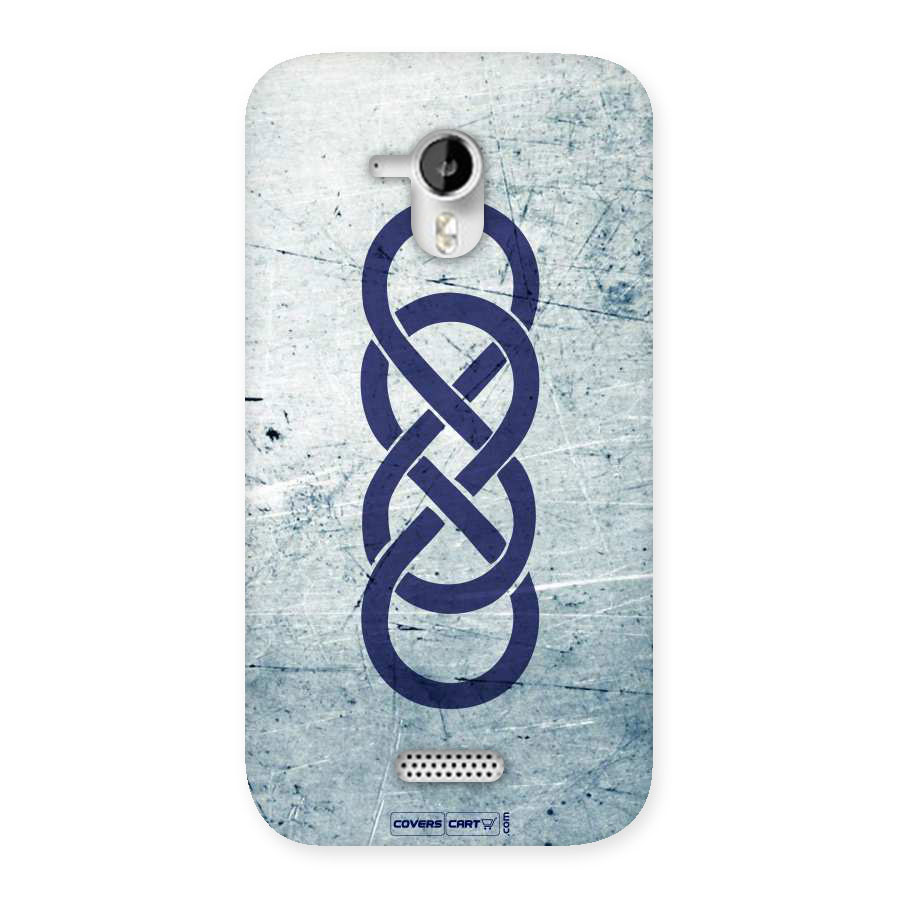 Double Infinity Rough Back Case for Micromax Canvas HD A116