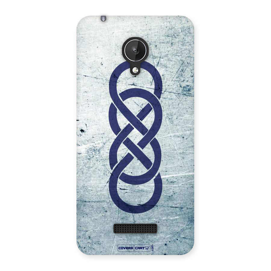 Double Infinity Rough Back Case for Micromax Canvas Spark Q380