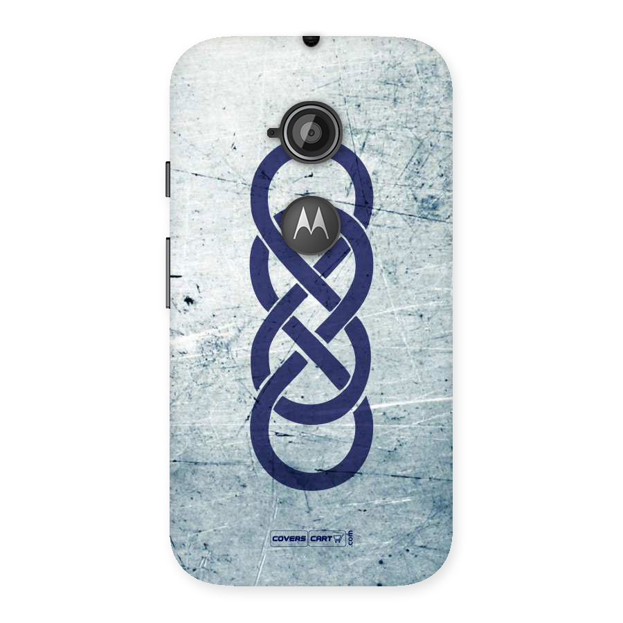 Double Infinity Rough Back Case for Moto E 2nd Gen