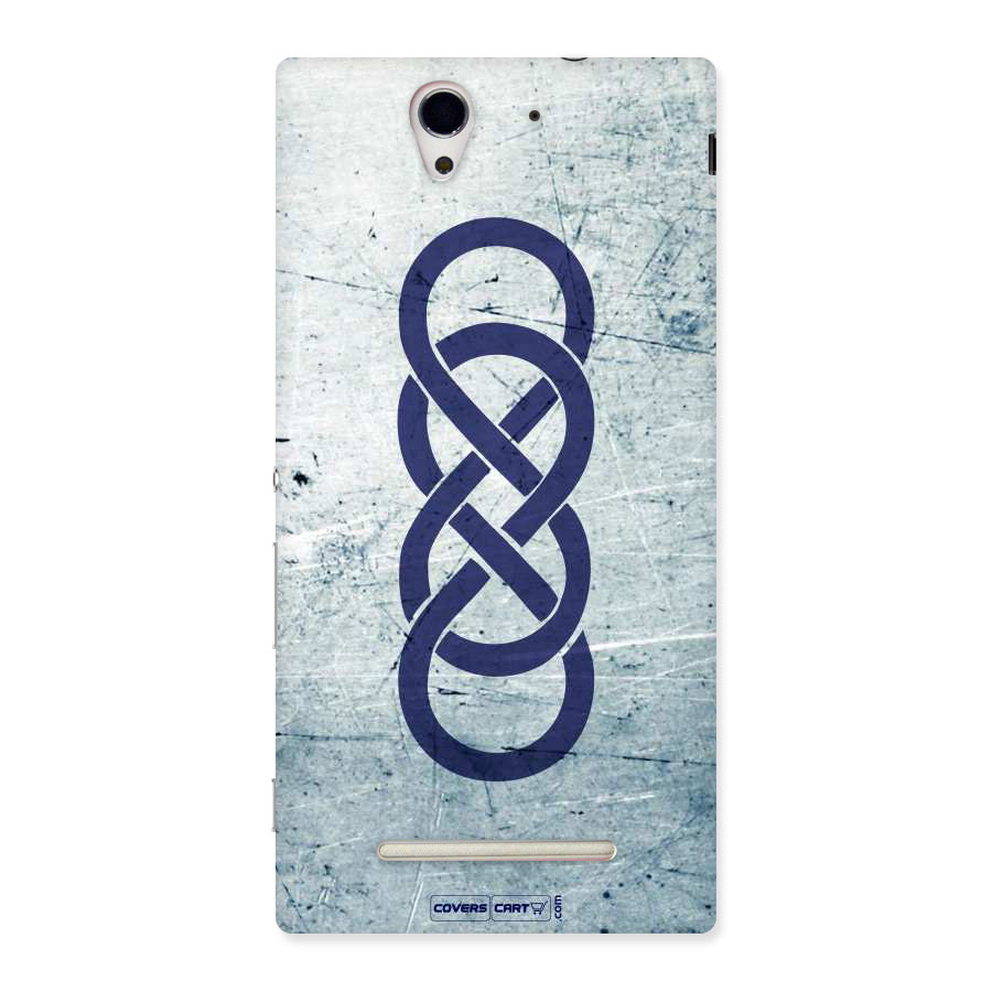 Double Infinity Rough Back Case for Sony Xperia C3