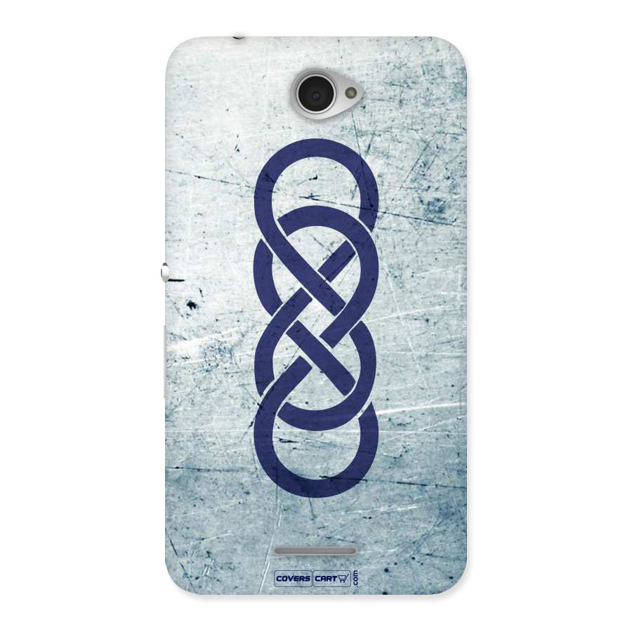 Double Infinity Rough Back Case for Sony Xperia E4