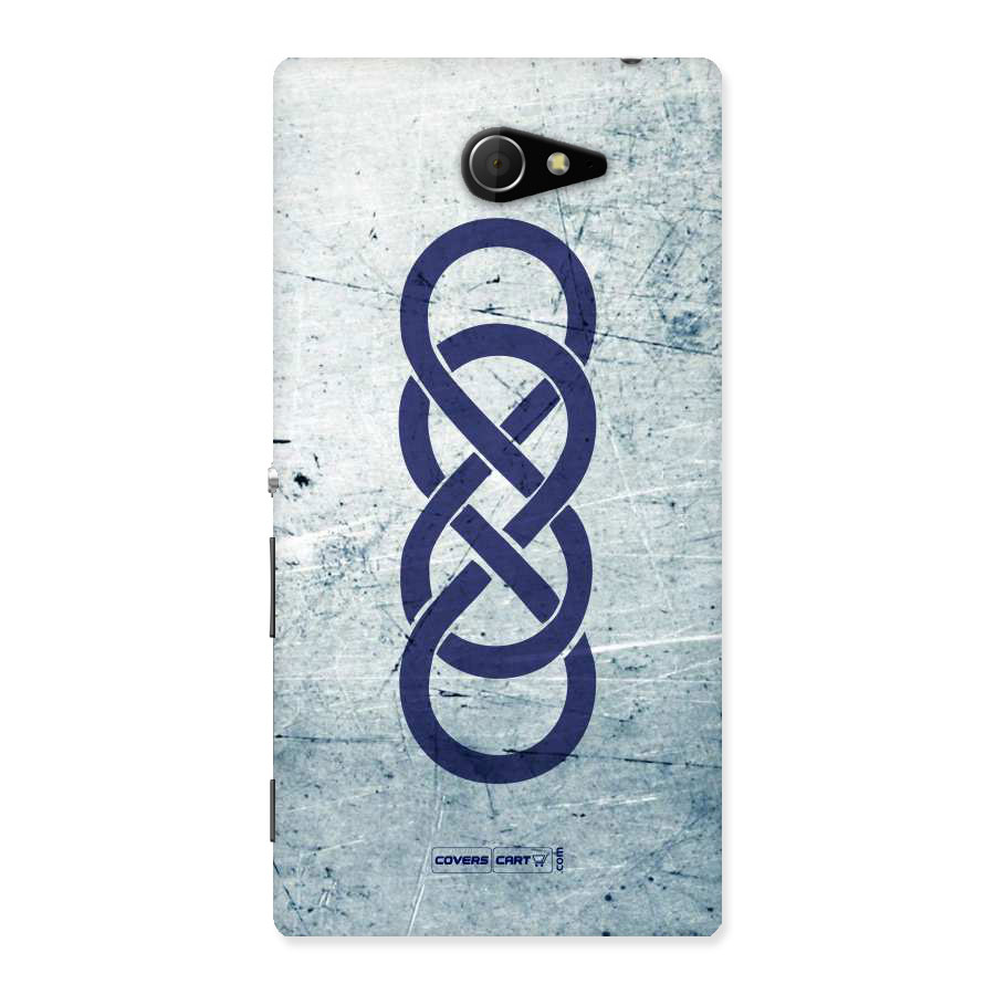 Double Infinity Rough Back Case for Sony Xperia M2