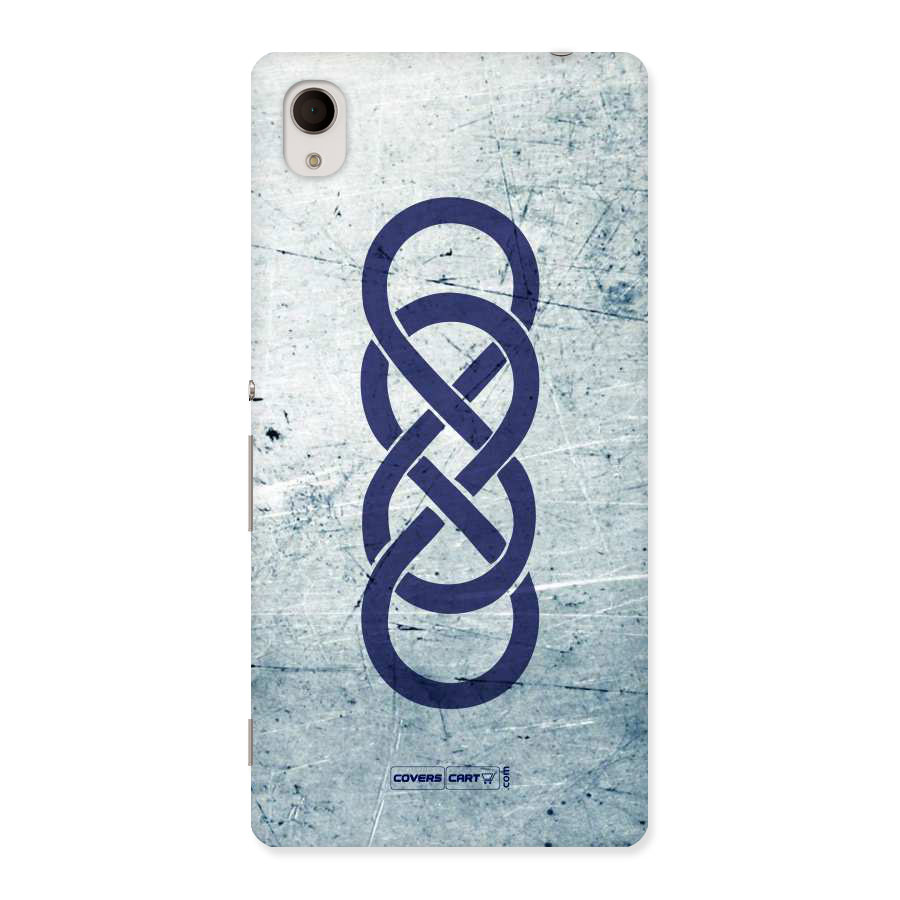 Double Infinity Rough Back Case for Sony Xperia M4