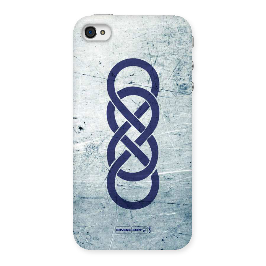 Double Infinity Rough Back Case for iPhone 4 4s