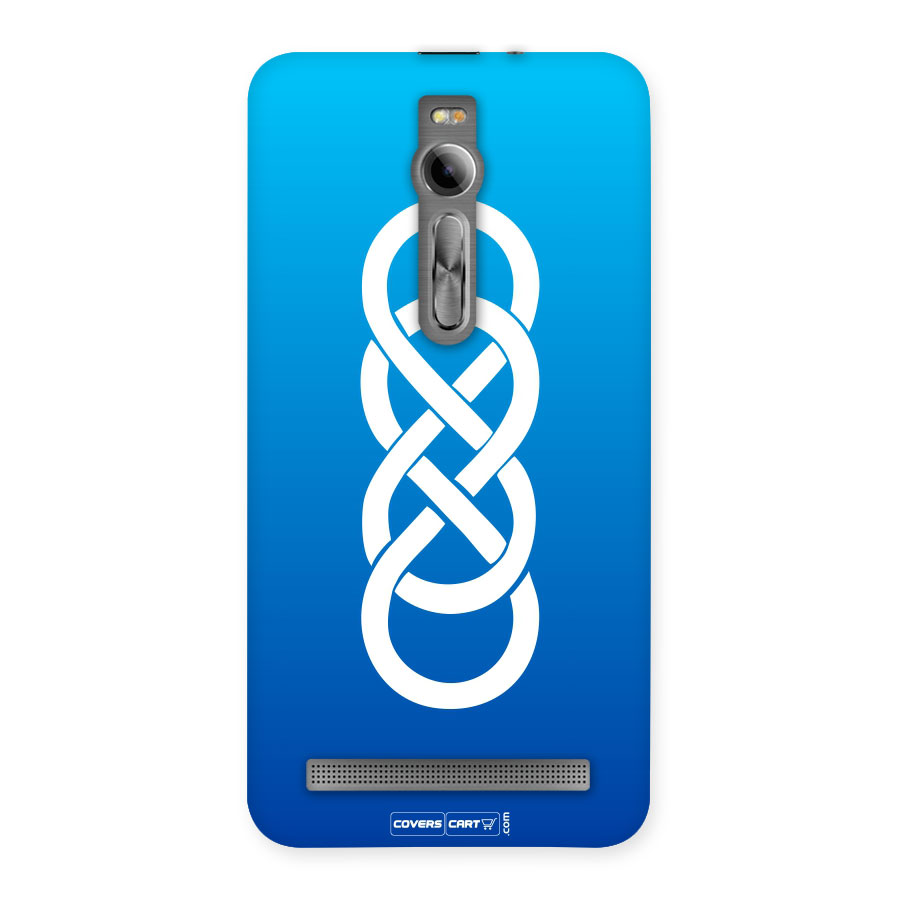 Double Infinity Blue Back Case for Asus Zenfone 2