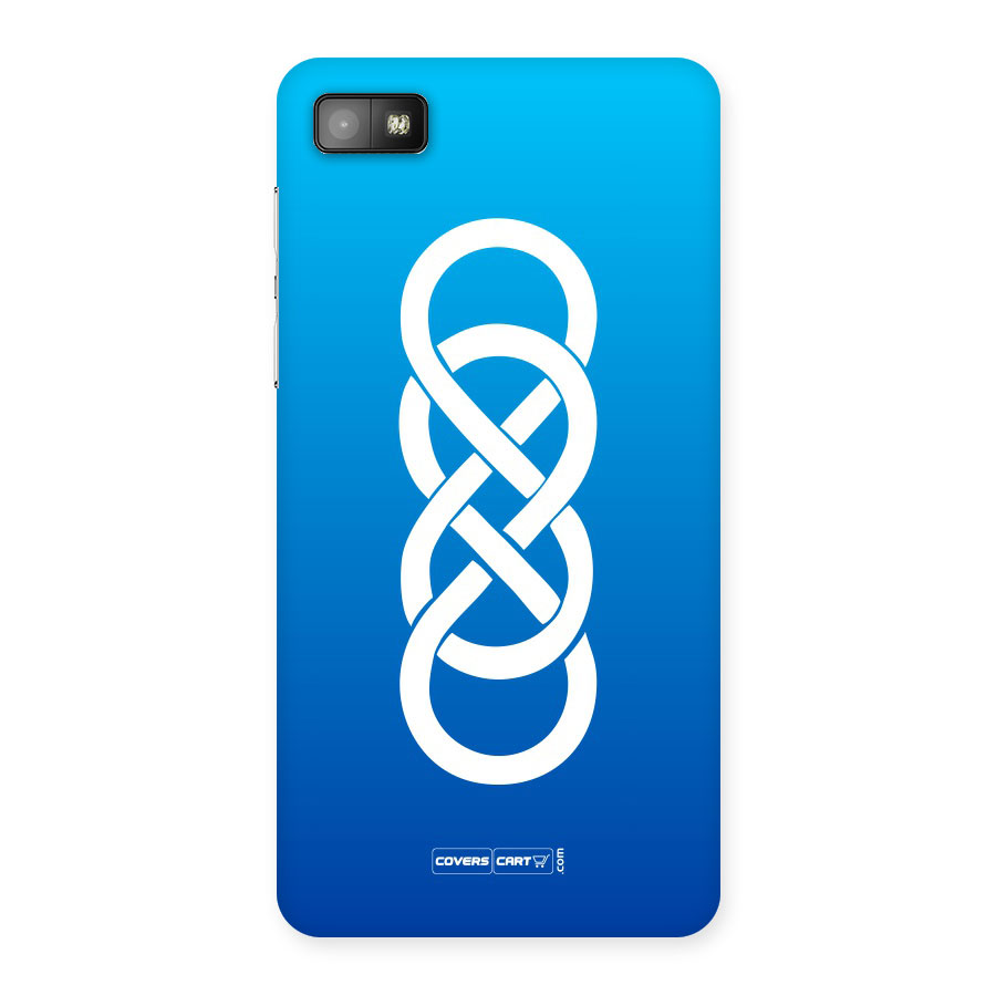 Double Infinity Blue Back Case for Blackberry Z10