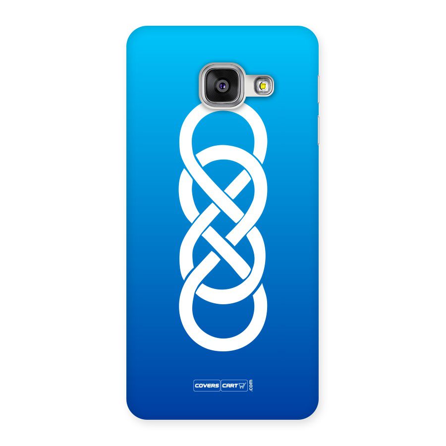 Double Infinity Blue Back Case for Galaxy A3 2016
