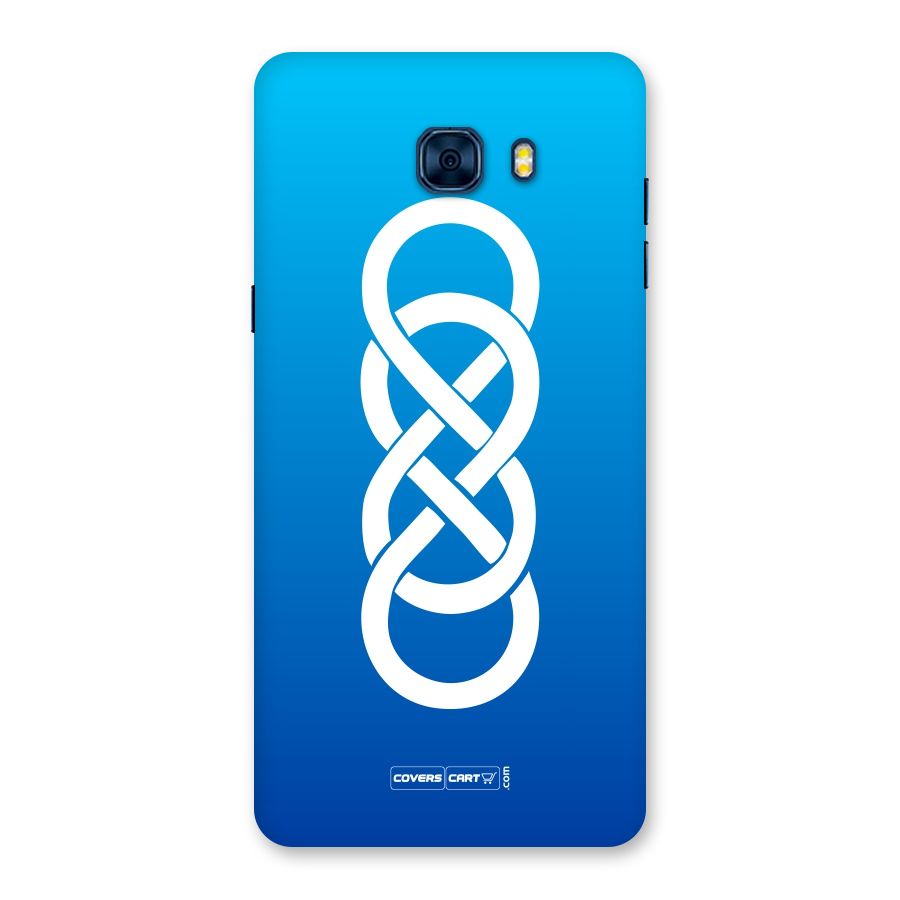 Double Infinity Blue Back Case for Galaxy C7 Pro