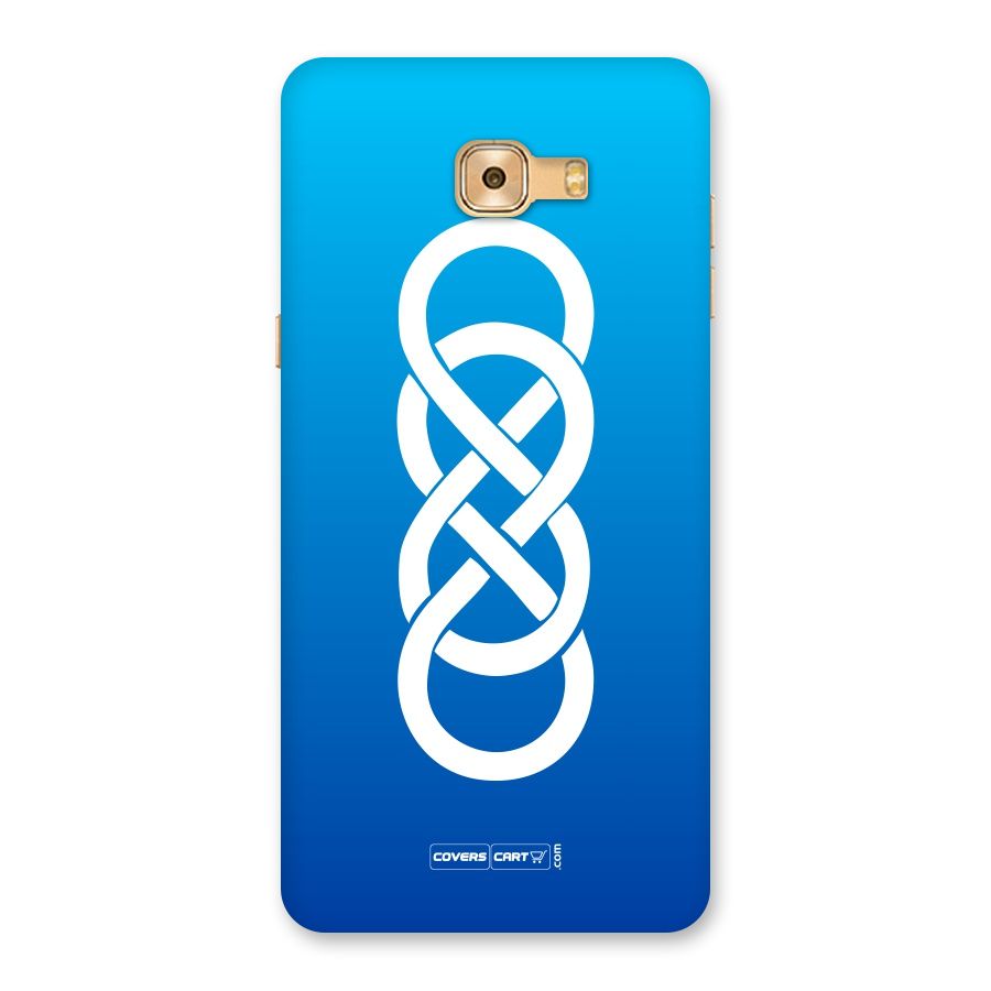 Double Infinity Blue Back Case for Galaxy C9 Pro