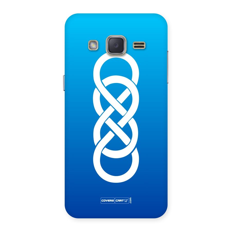 Double Infinity Blue Back Case for Galaxy J2