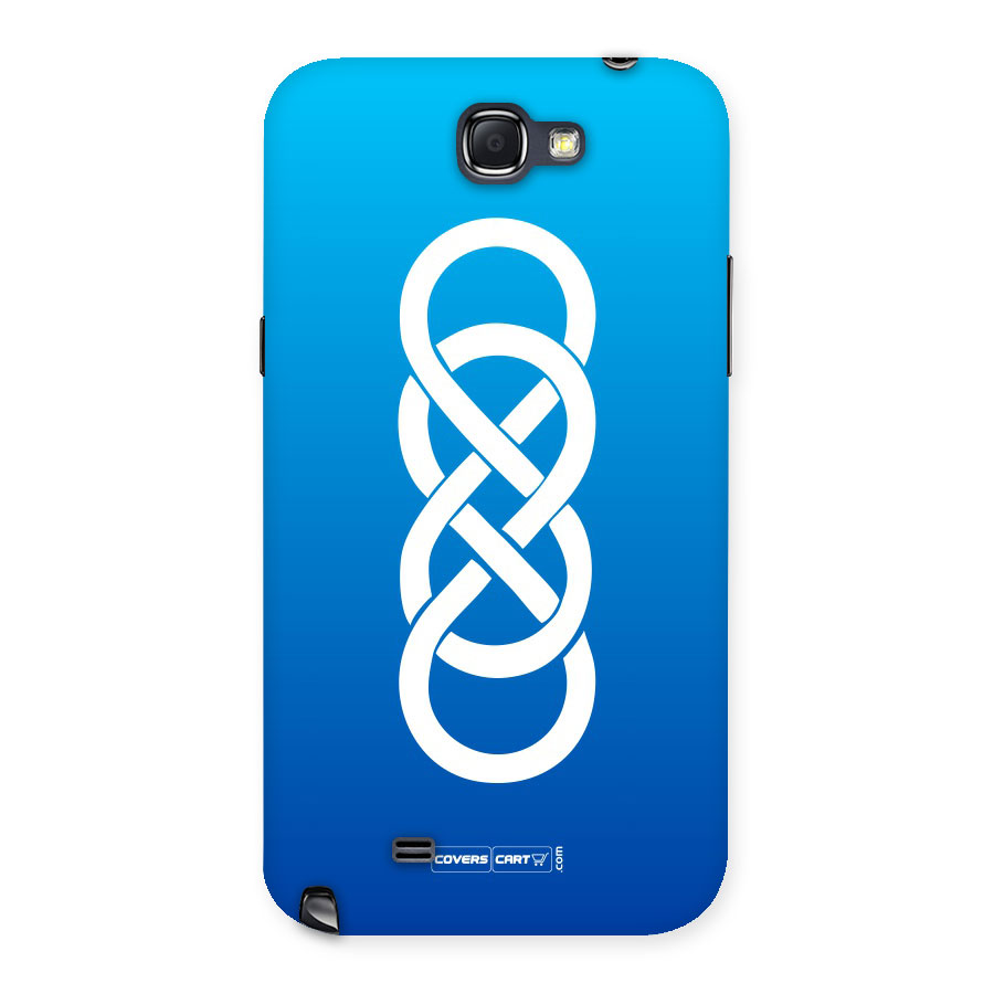 Double Infinity Blue Back Case for Galaxy Note 2