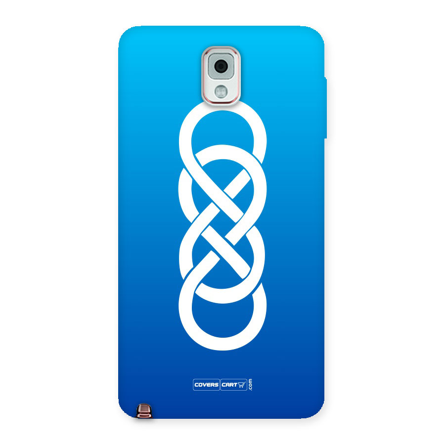 Double Infinity Blue Back Case for Galaxy Note 3