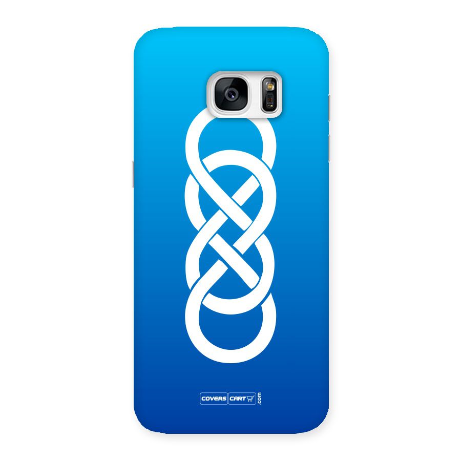 Double Infinity Blue Back Case for Galaxy S7 Edge