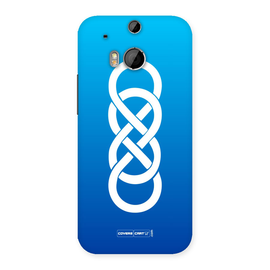 Double Infinity Blue Back Case for HTC One M8