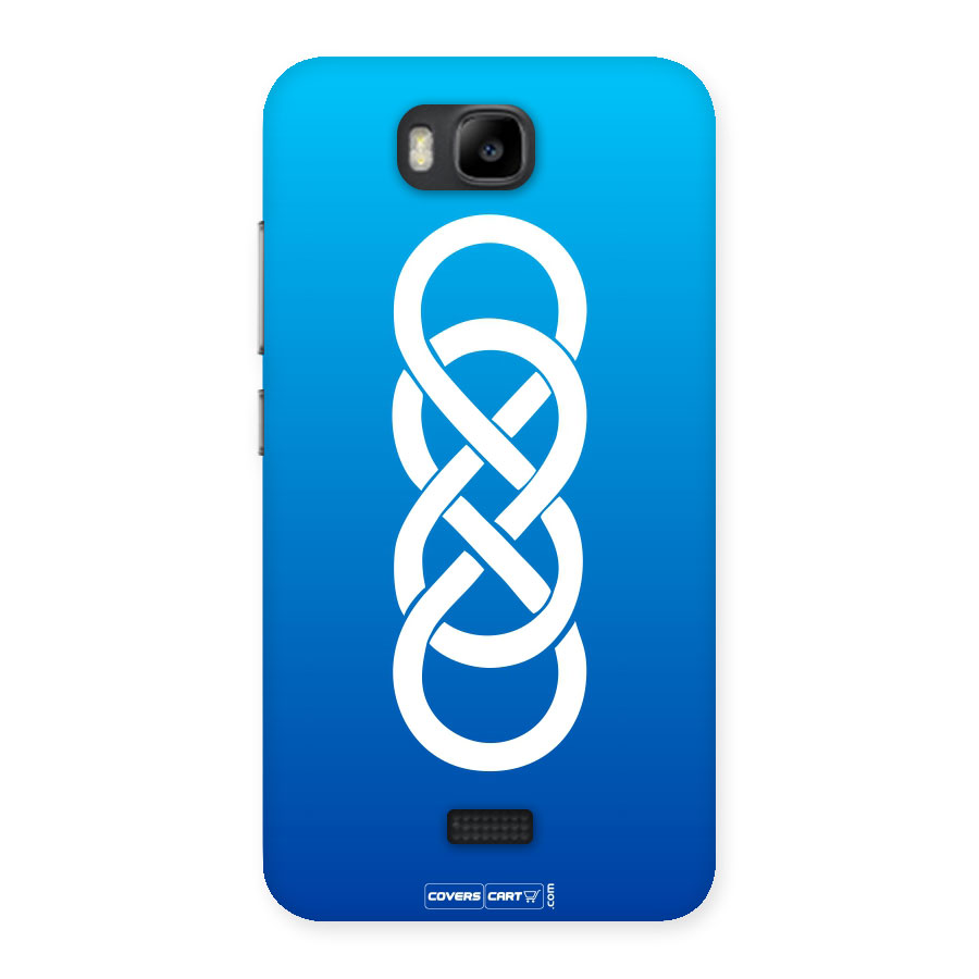 Double Infinity Blue Back Case for Honor Bee