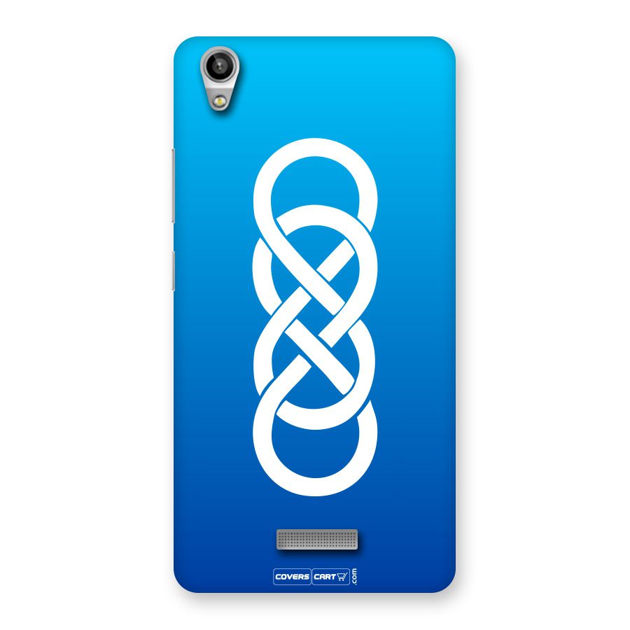 Double Infinity Blue Back Case for Lava Pixel V1