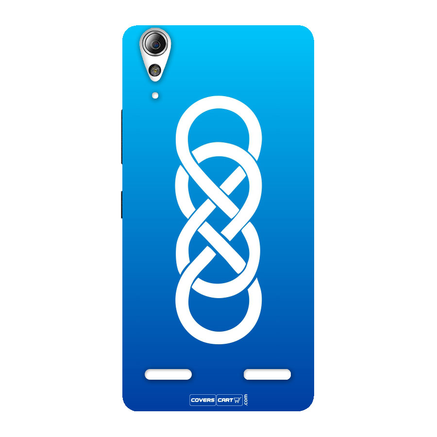 Double Infinity Blue Back Case for Lenovo A6000 Plus