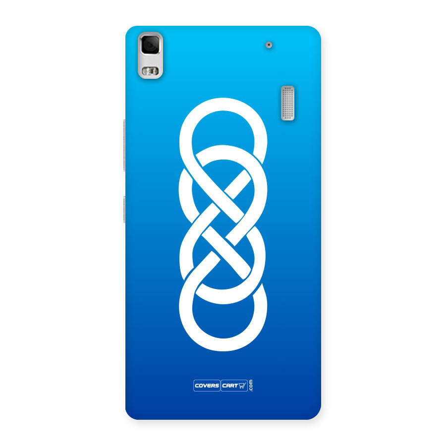 Double Infinity Blue Back Case for Lenovo A7000