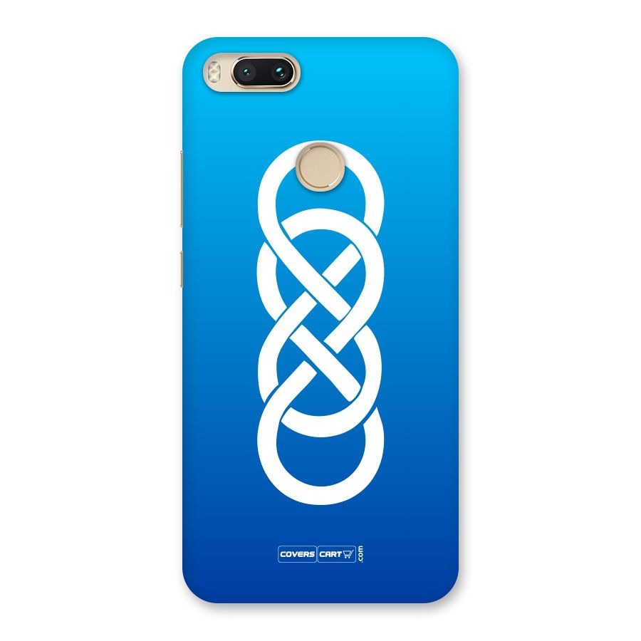 Double Infinity Blue Back Case for Mi A1
