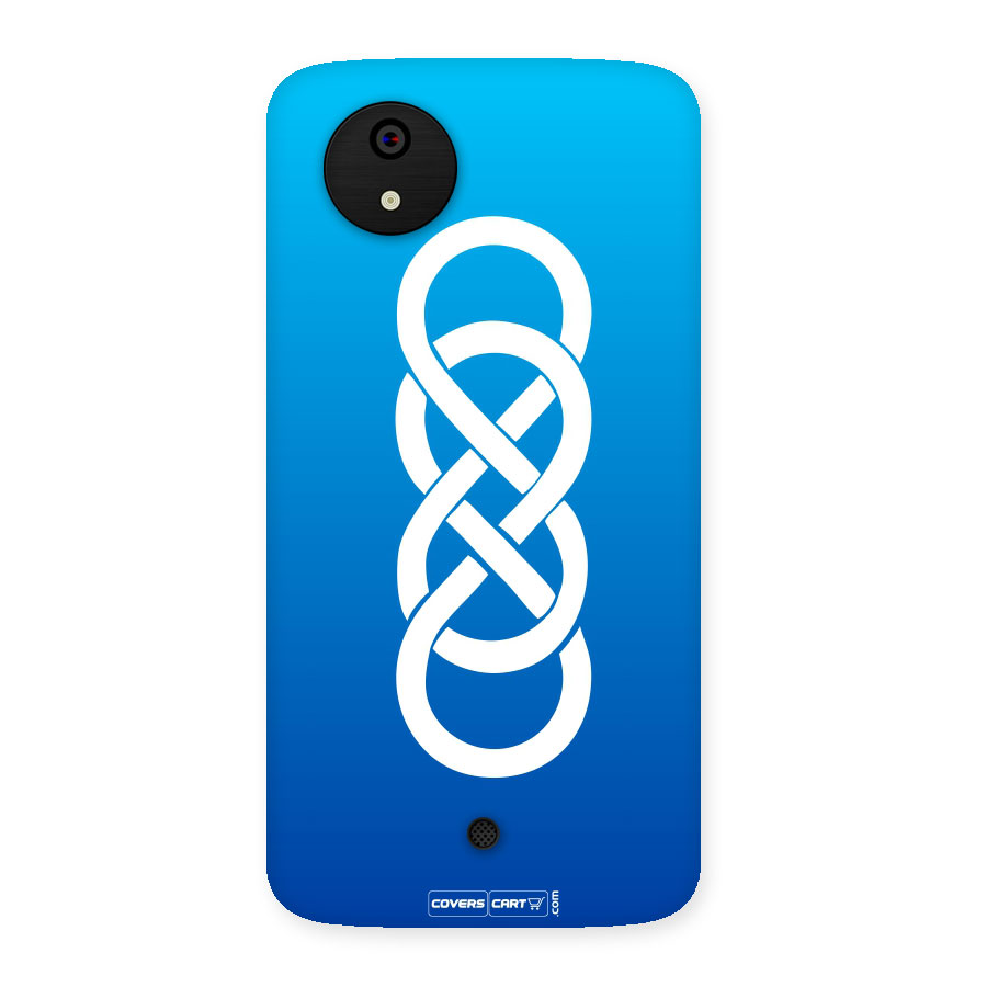 Double Infinity Blue Back Case for Micromax Canvas A1