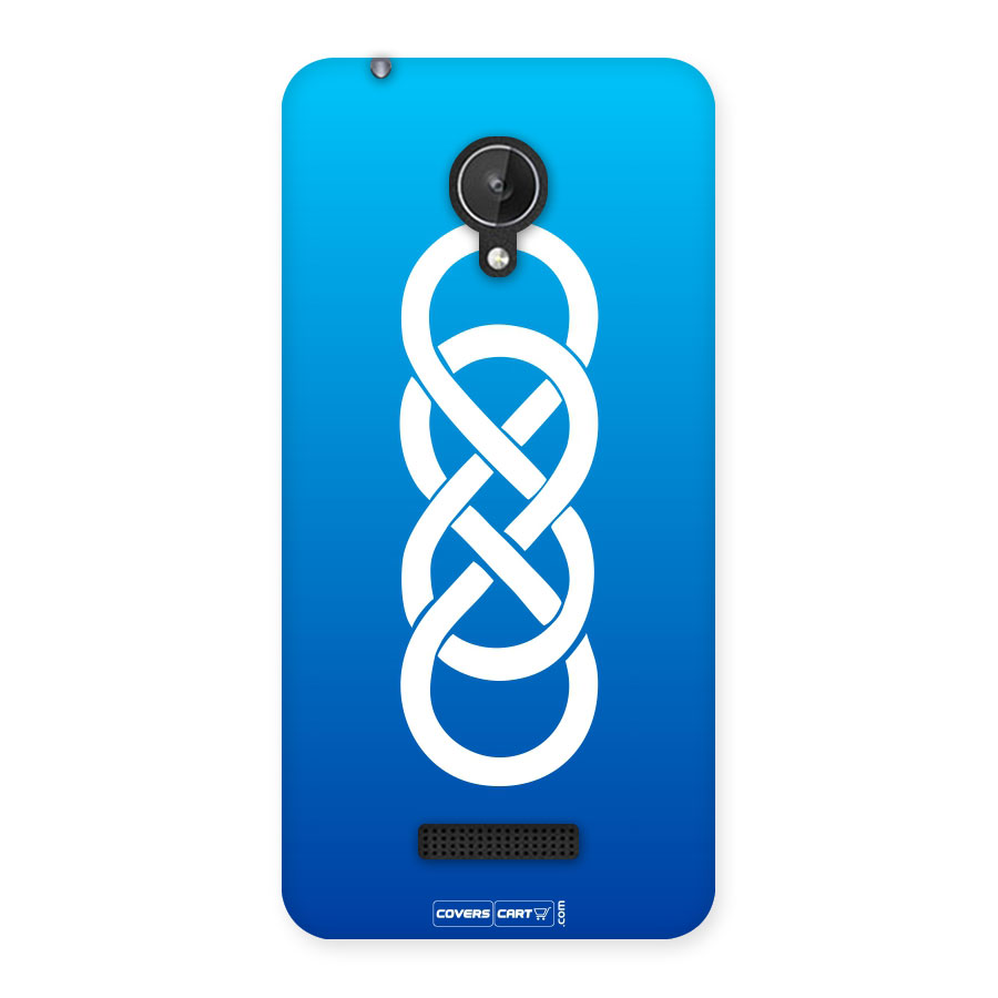 Double Infinity Blue Back Case for Micromax Canvas Spark Q380