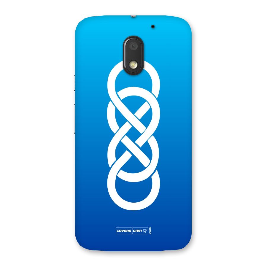 Double Infinity Blue Back Case for Moto E3 Power