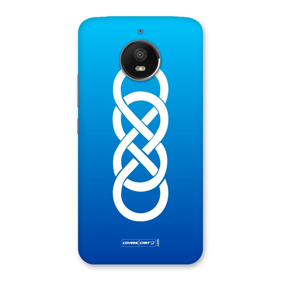 Double Infinity Blue Back Case for Moto E4 Plus