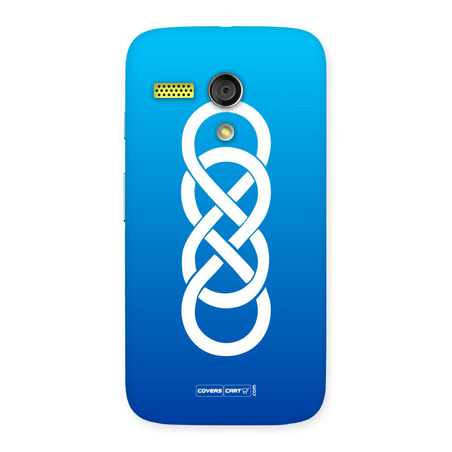 Double Infinity Blue Back Case for Moto G