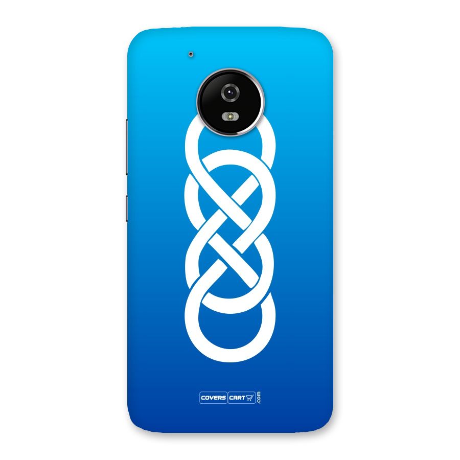 Double Infinity Blue Back Case for Moto G5