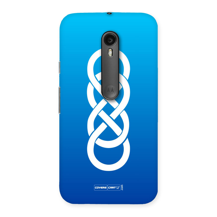 Double Infinity Blue Back Case for Moto G Turbo