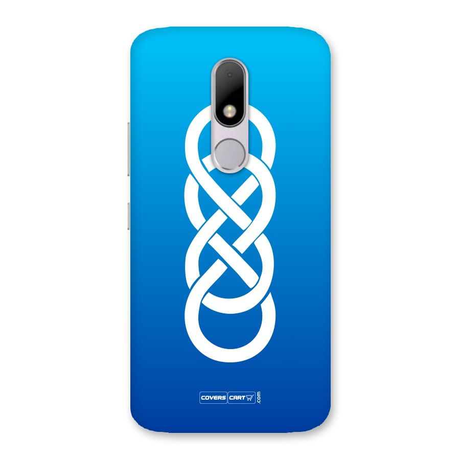 Double Infinity Blue Back Case for Moto M