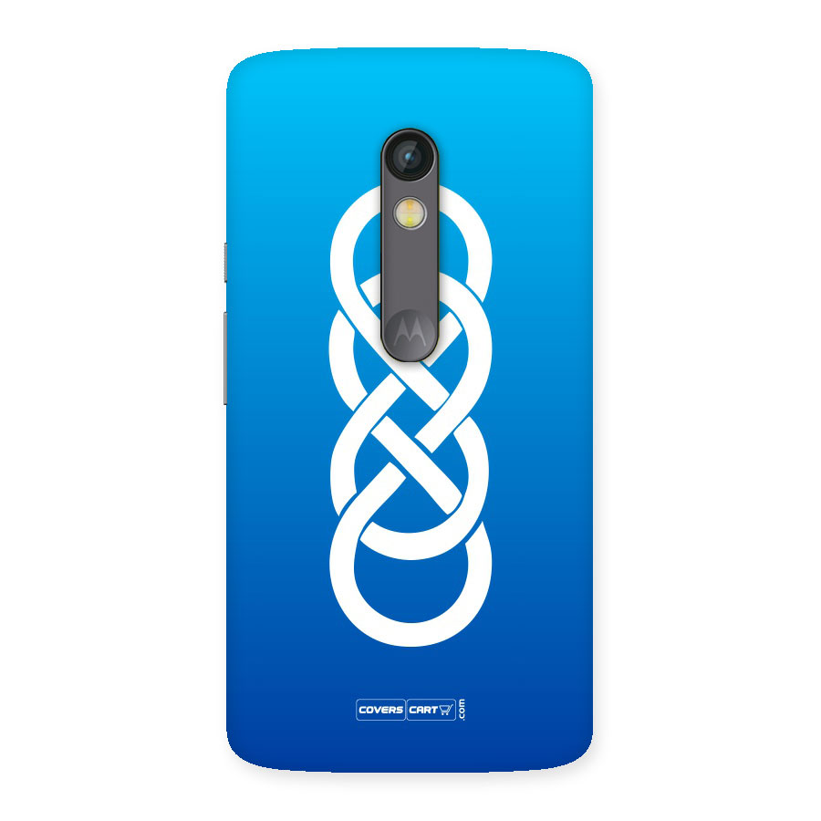 Double Infinity Blue Back Case for Moto X Play