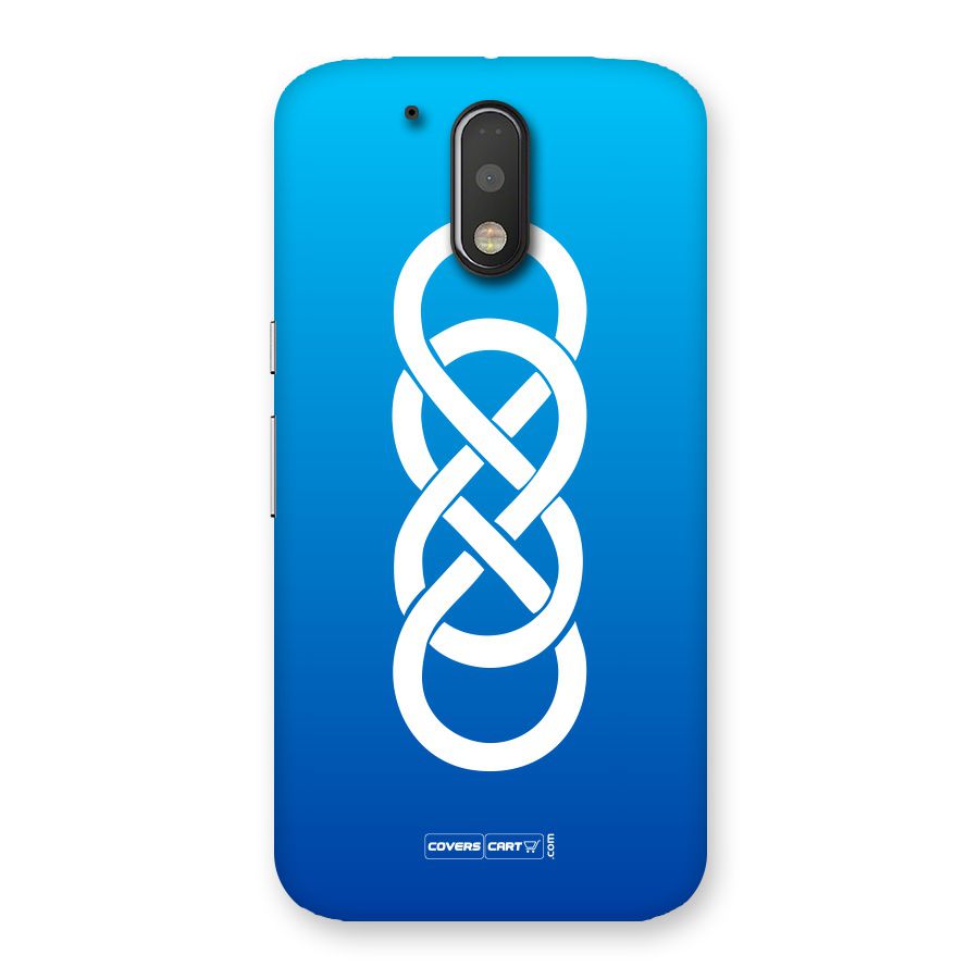 Double Infinity Blue Back Case for Motorola Moto G4 Plus
