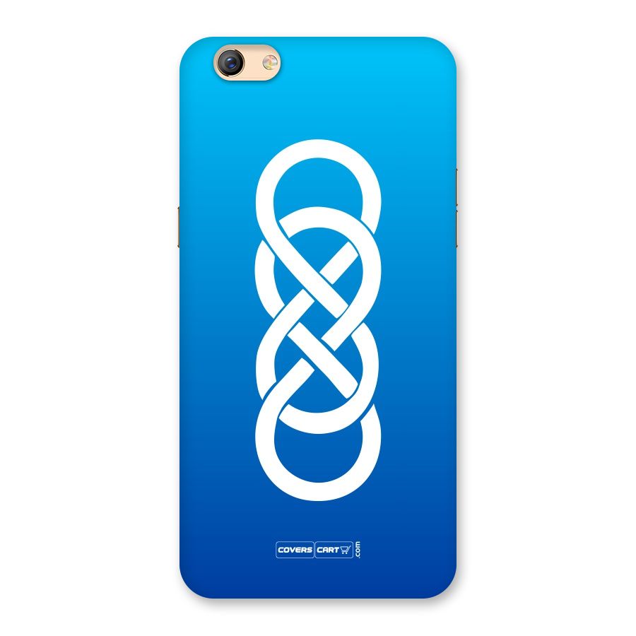 Double Infinity Blue Back Case for Oppo F3 Plus