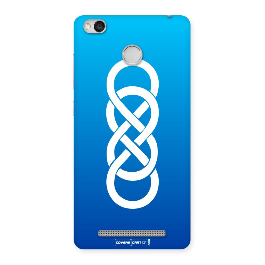 Double Infinity Blue Back Case for Redmi 3S Prime
