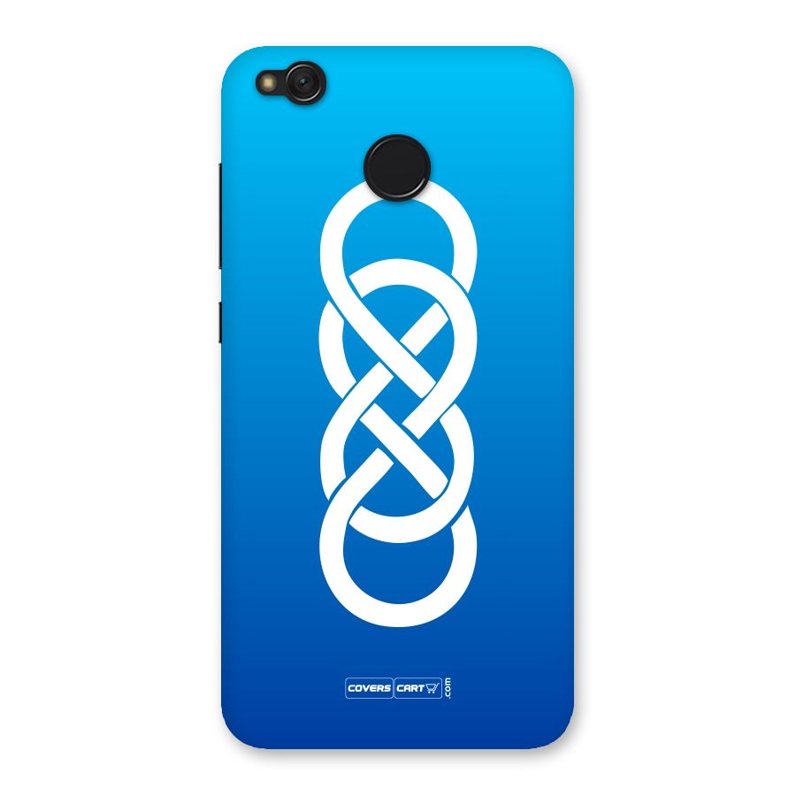 Double Infinity Blue Back Case for Redmi 4