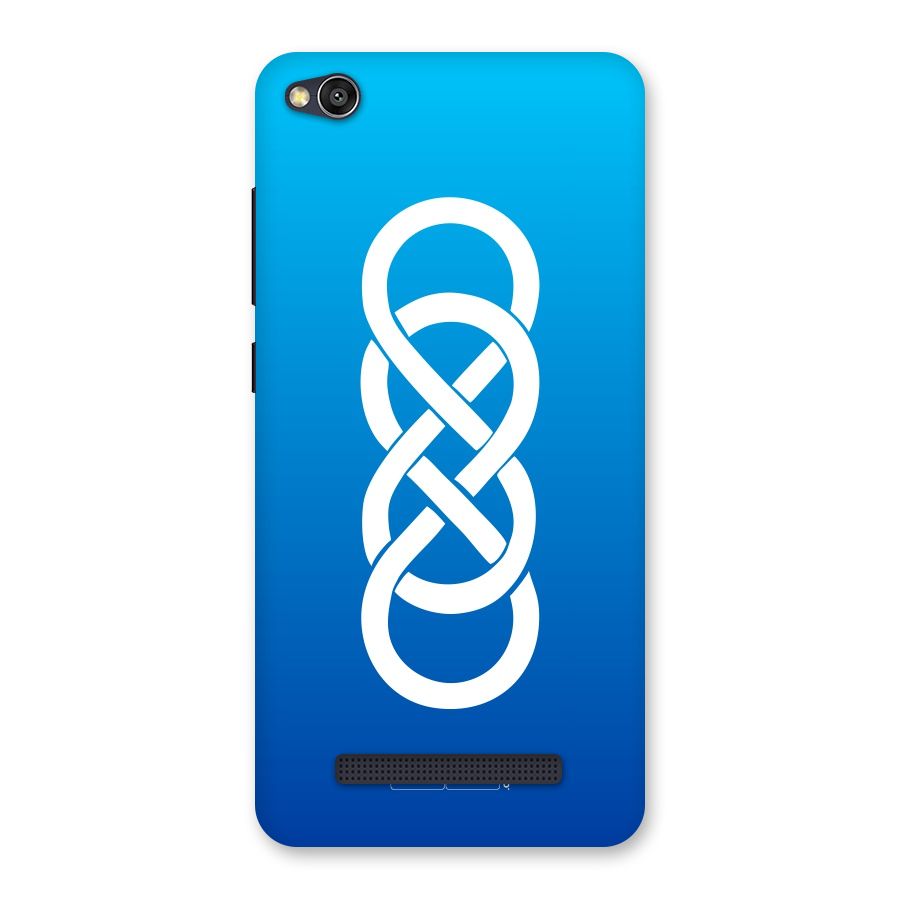 Double Infinity Blue Back Case for Redmi 4A