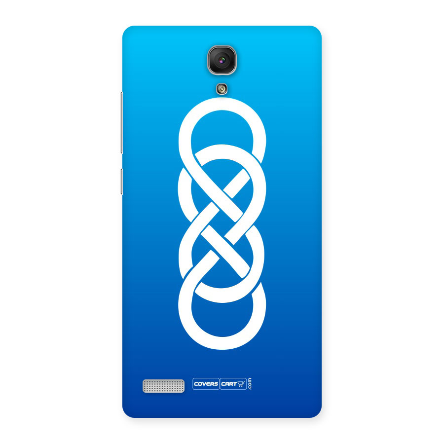 Double Infinity Blue Back Case for Redmi Note