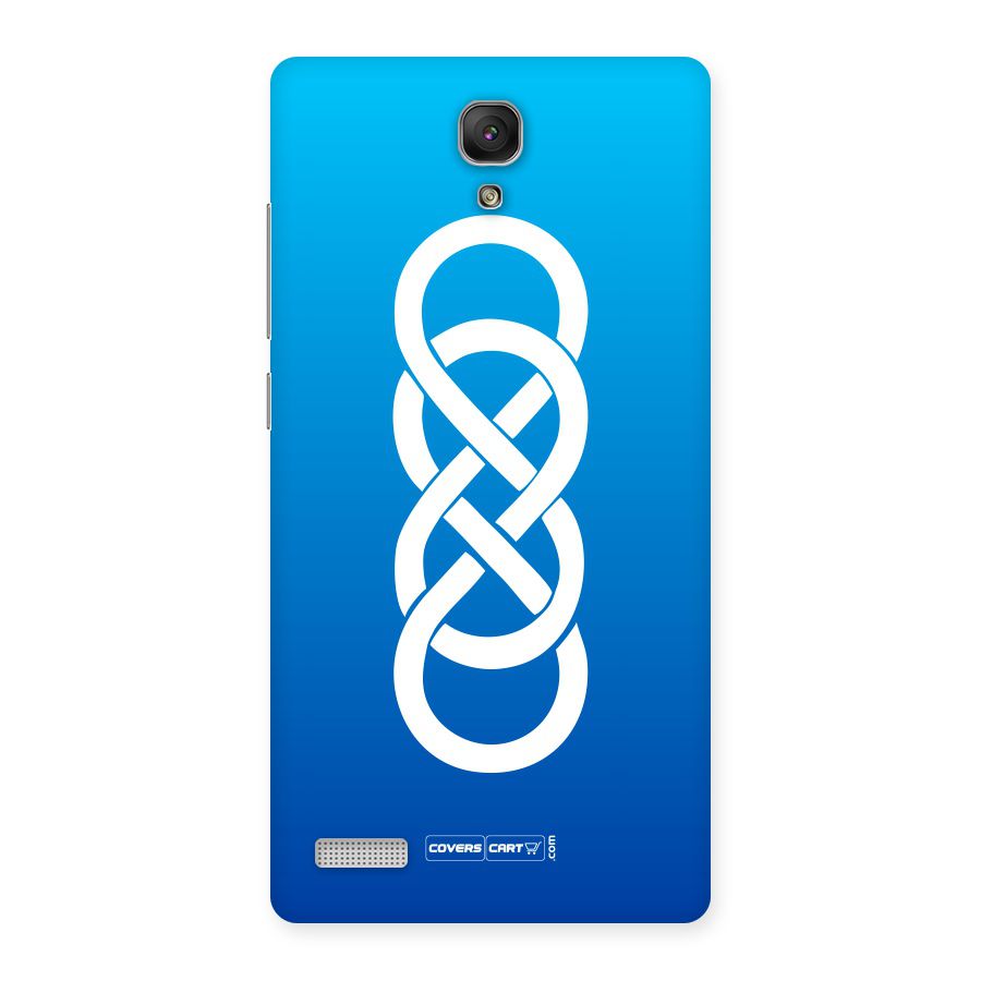 Double Infinity Blue Back Case for Redmi Note Prime