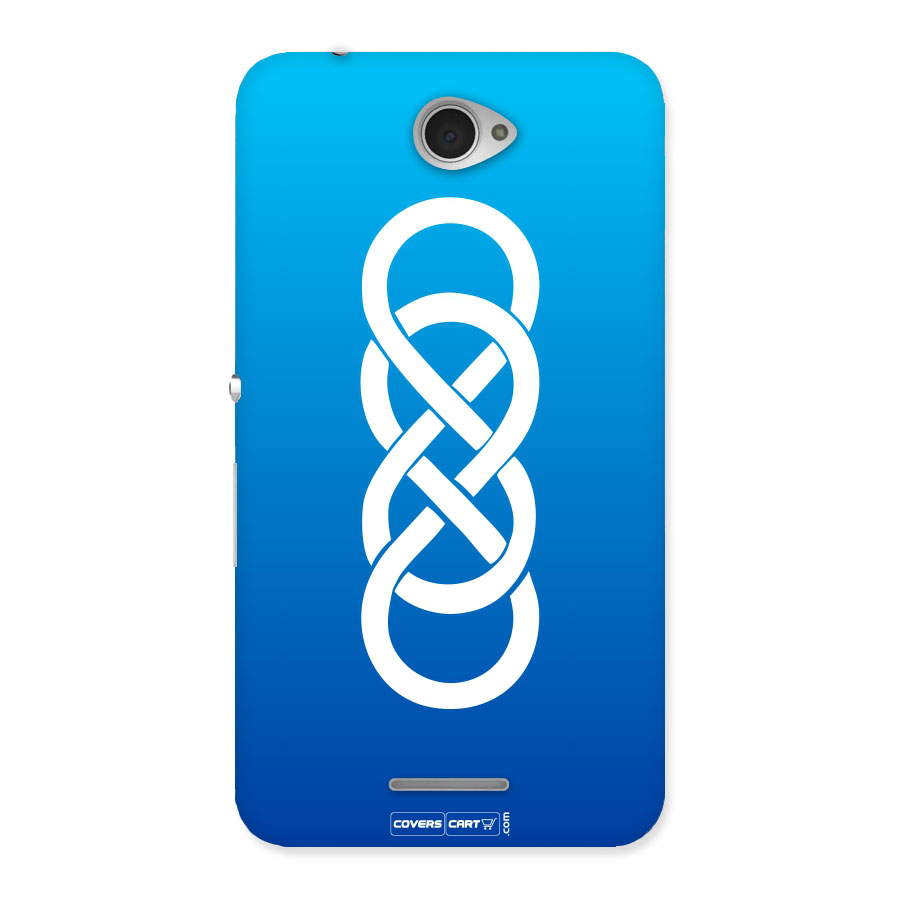 Double Infinity Blue Back Case for Sony Xperia E4