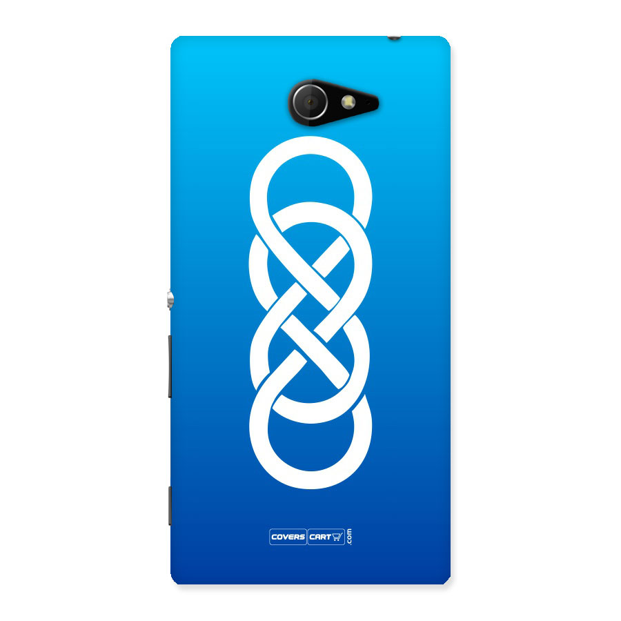 Double Infinity Blue Back Case for Sony Xperia M2