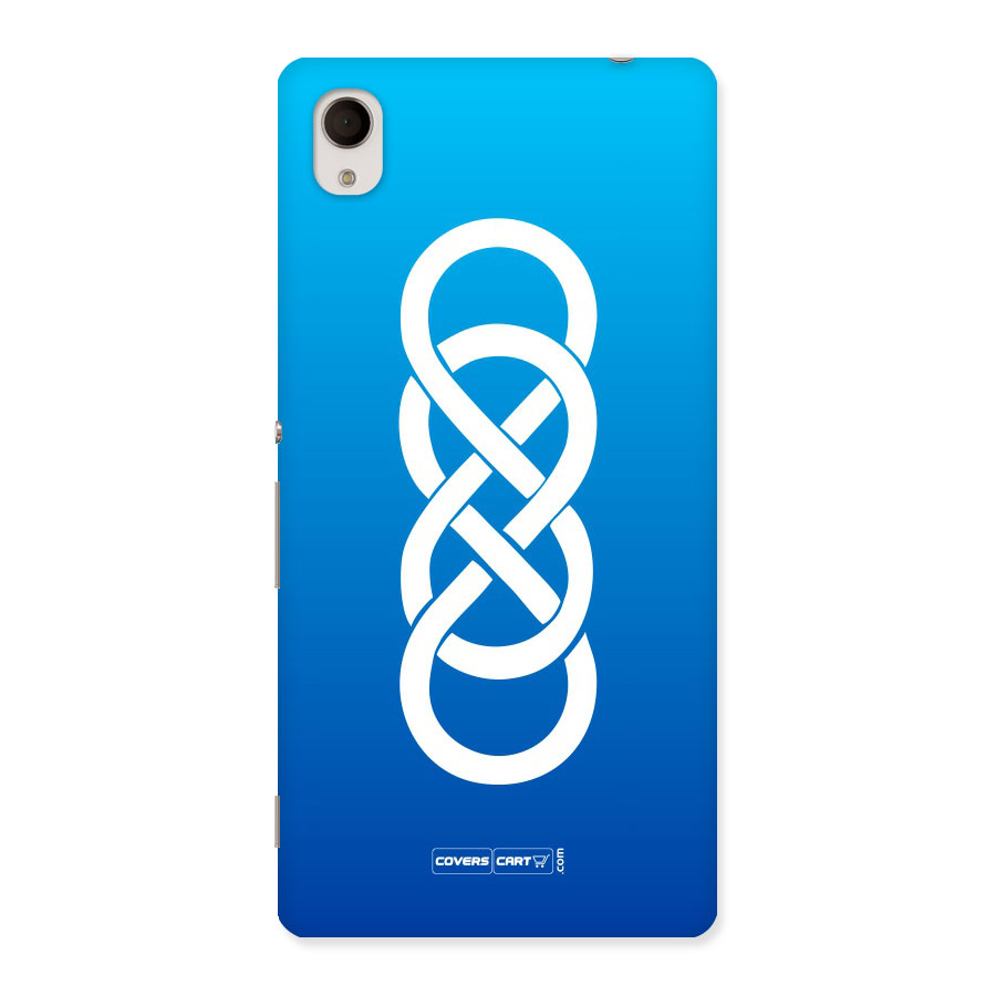 Double Infinity Blue Back Case for Sony Xperia M4