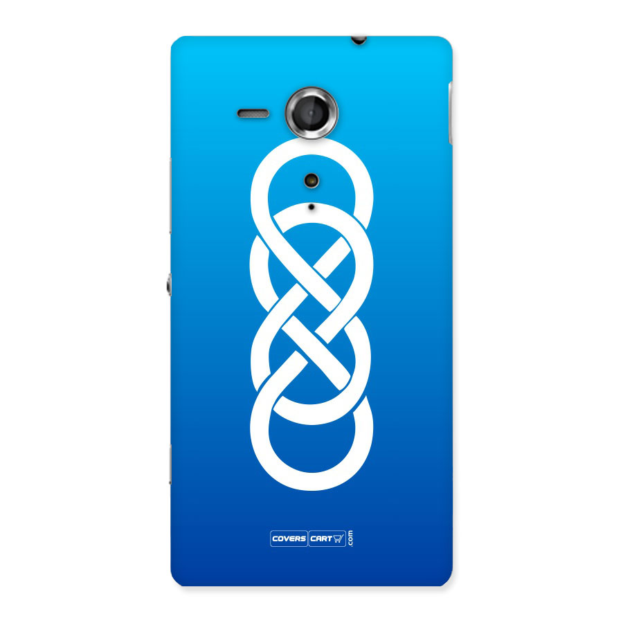 Double Infinity Blue Back Case for Sony Xperia SP