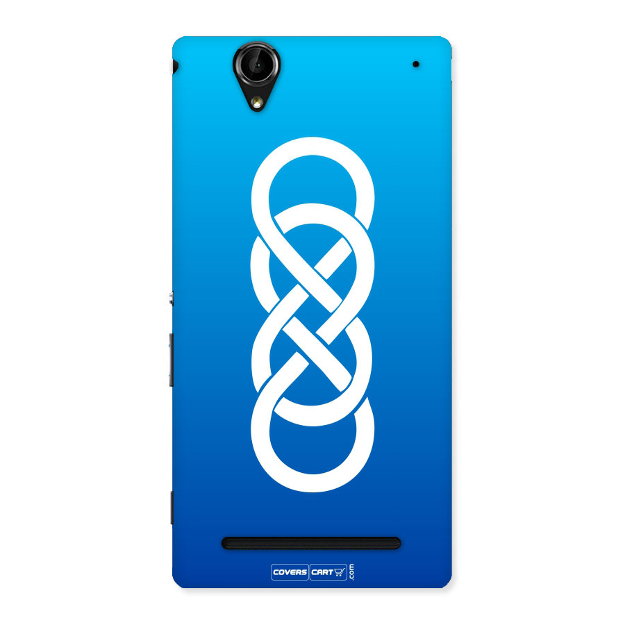 Double Infinity Blue Back Case for Sony Xperia T2