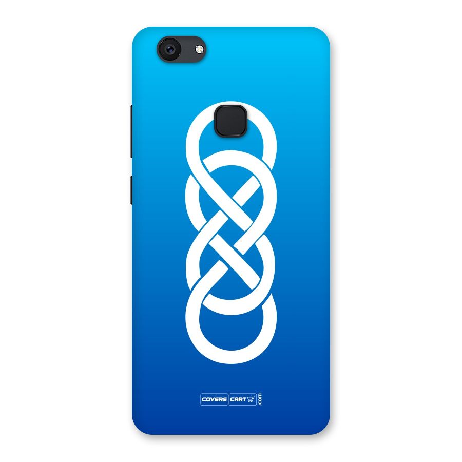 Double Infinity Blue Back Case for Vivo V7 Plus
