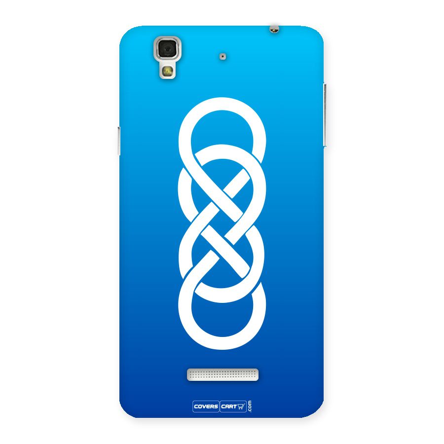 Double Infinity Blue Back Case for YU Yureka Plus