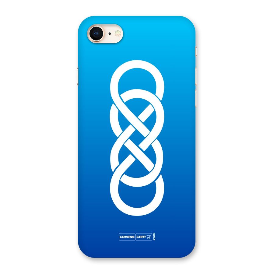 Double Infinity Blue Back Case for iPhone 8