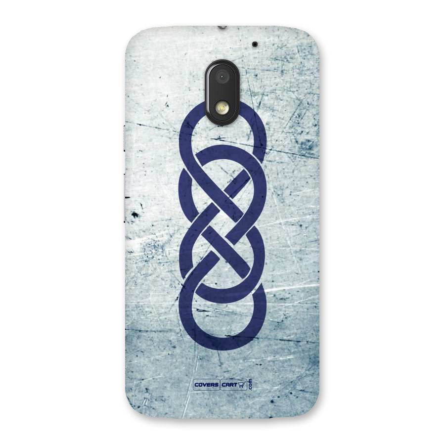 Double Infinity Rough Back Case for Moto E3 Power